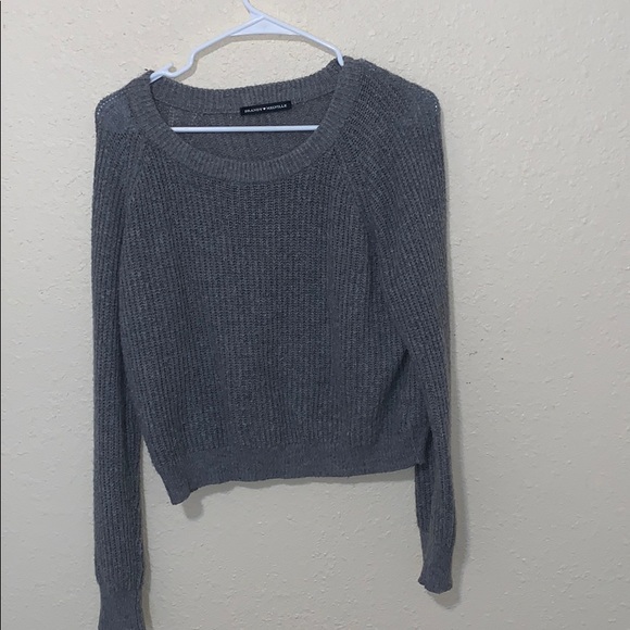 Brandy Melville grey cropped sweater - Picture 1 of 3